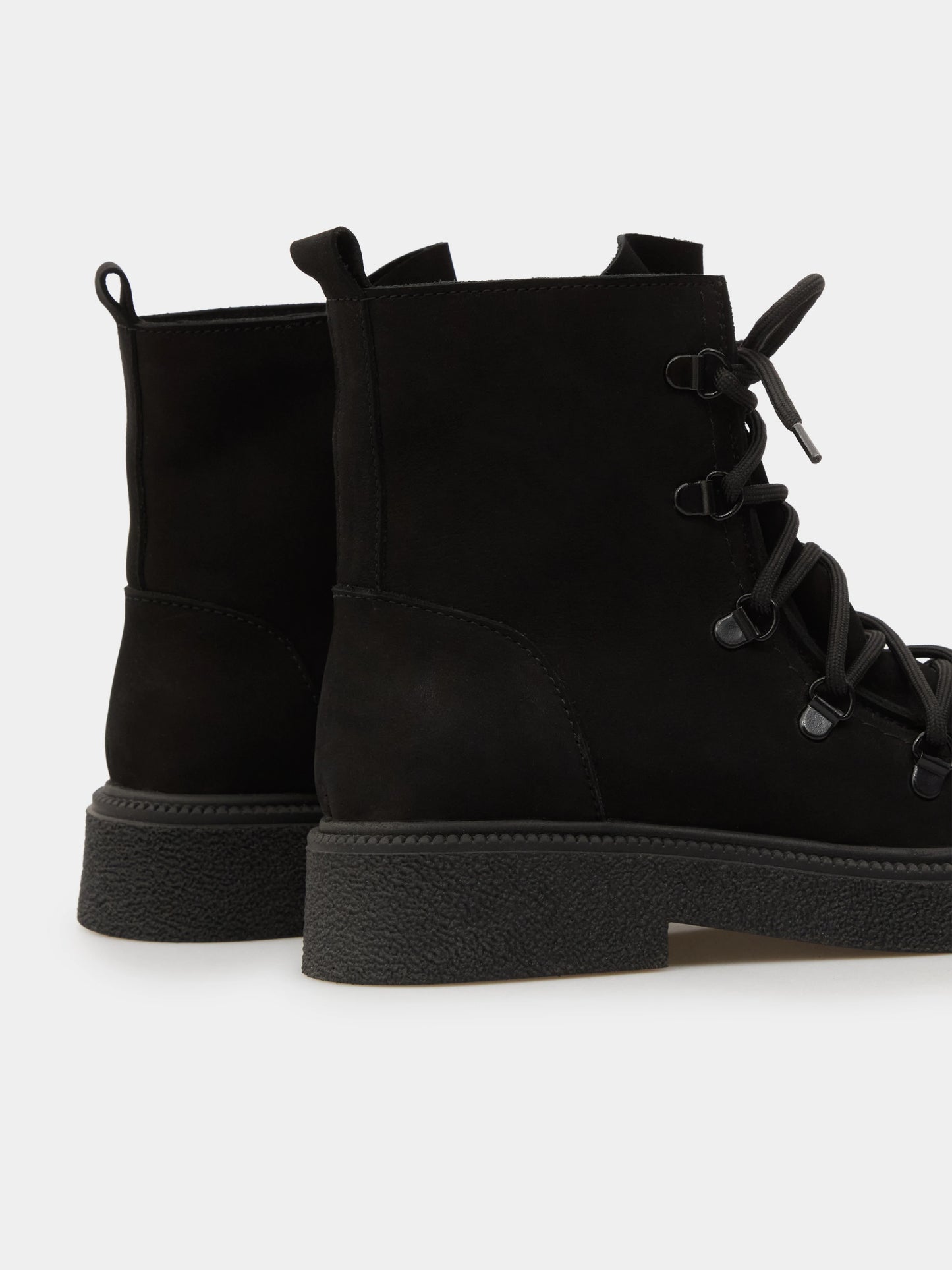 ADELE черевики чорні нубукові на байці