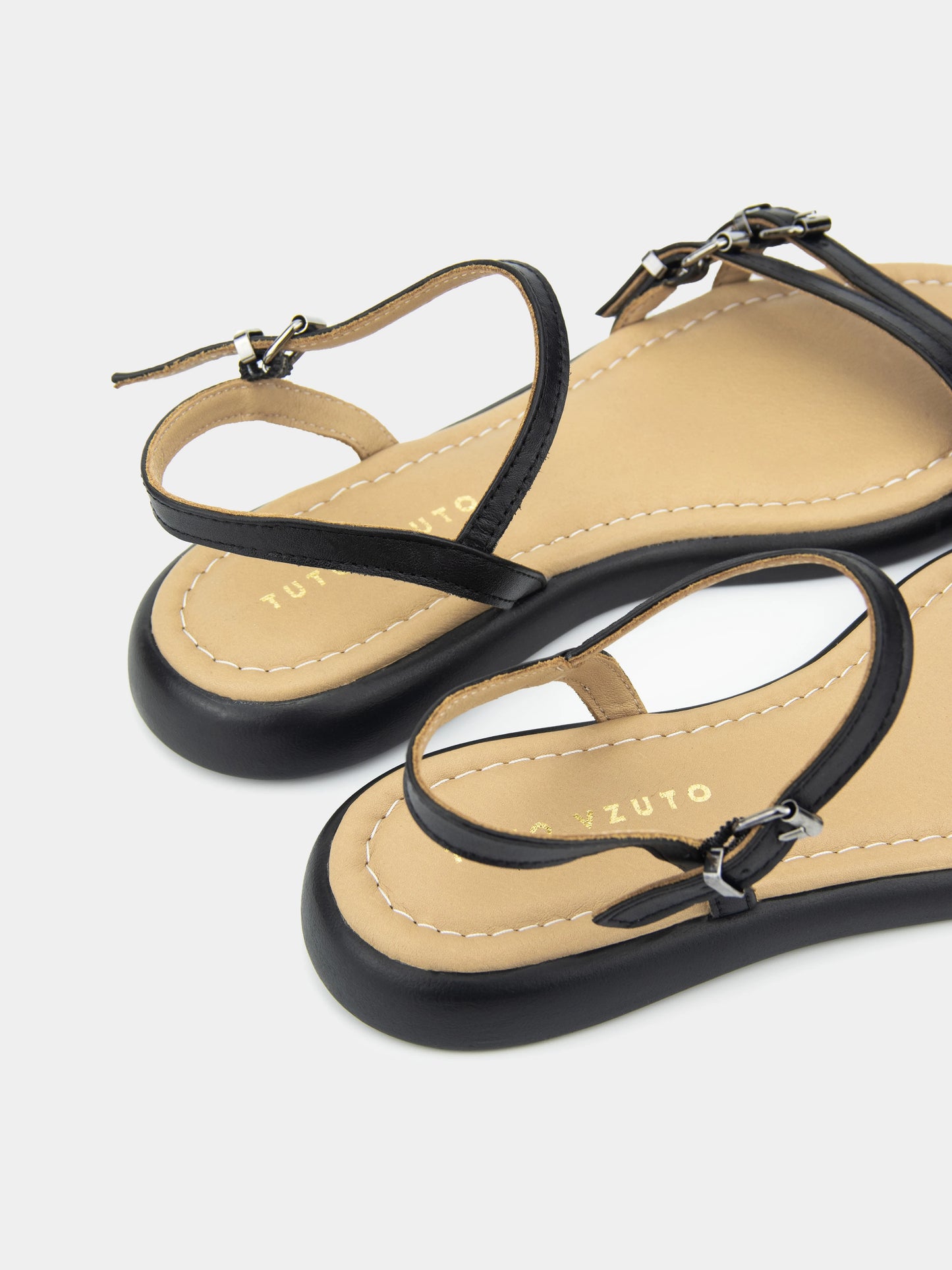 VIOLA сандалі чорні шкіряні