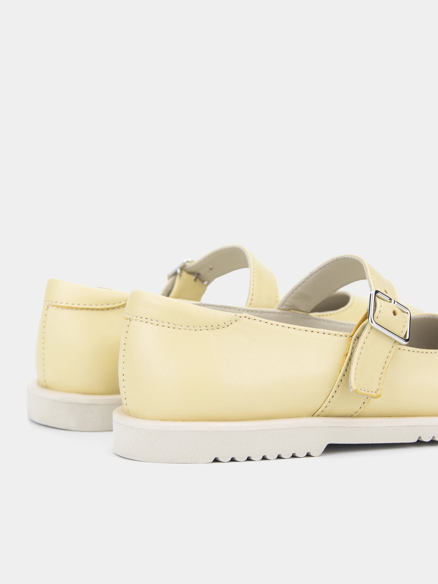 EMBER балетки анатомічної форми жовті шкіряні