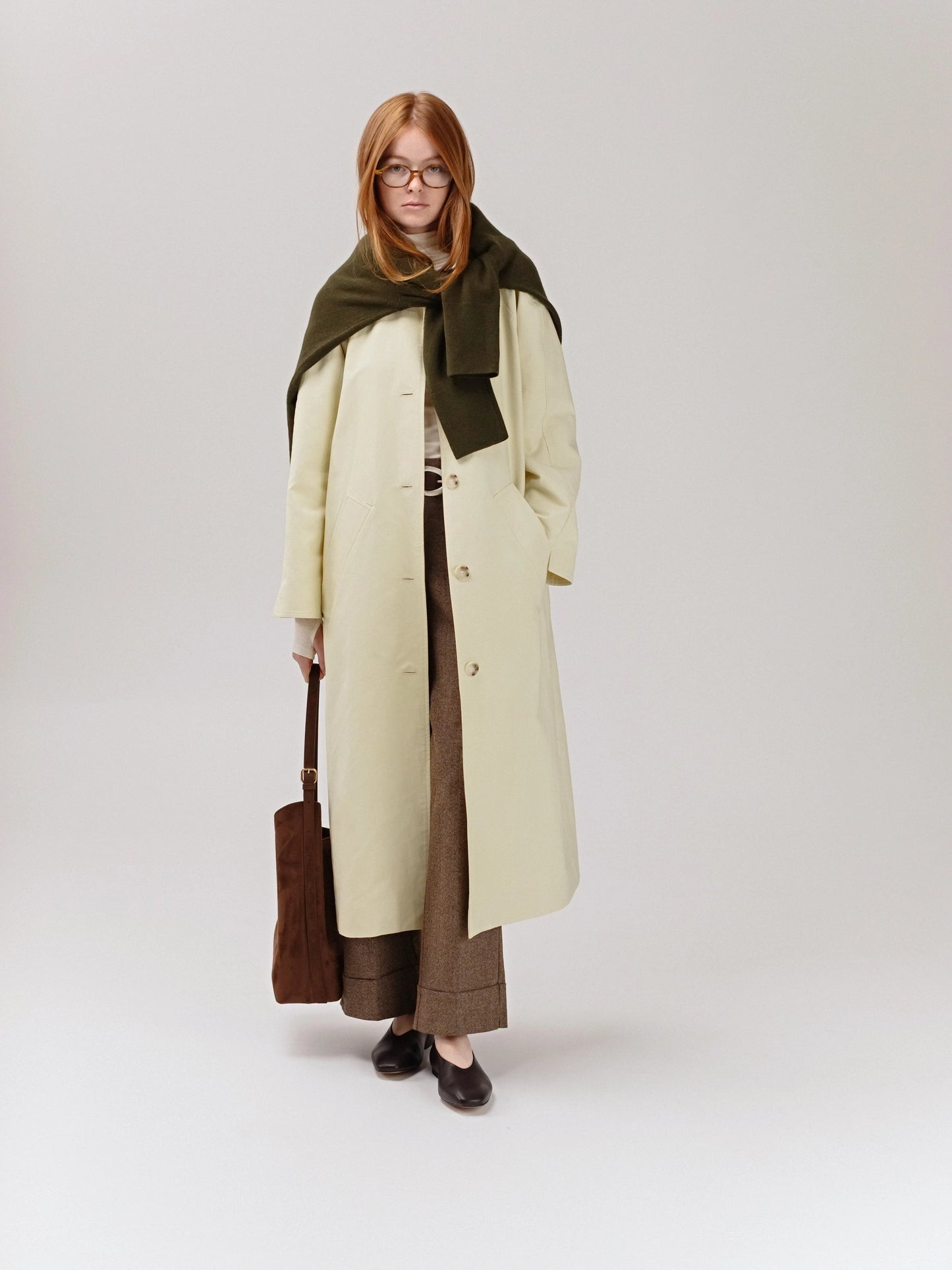 ELLIE балетки шоколадні шкіряні