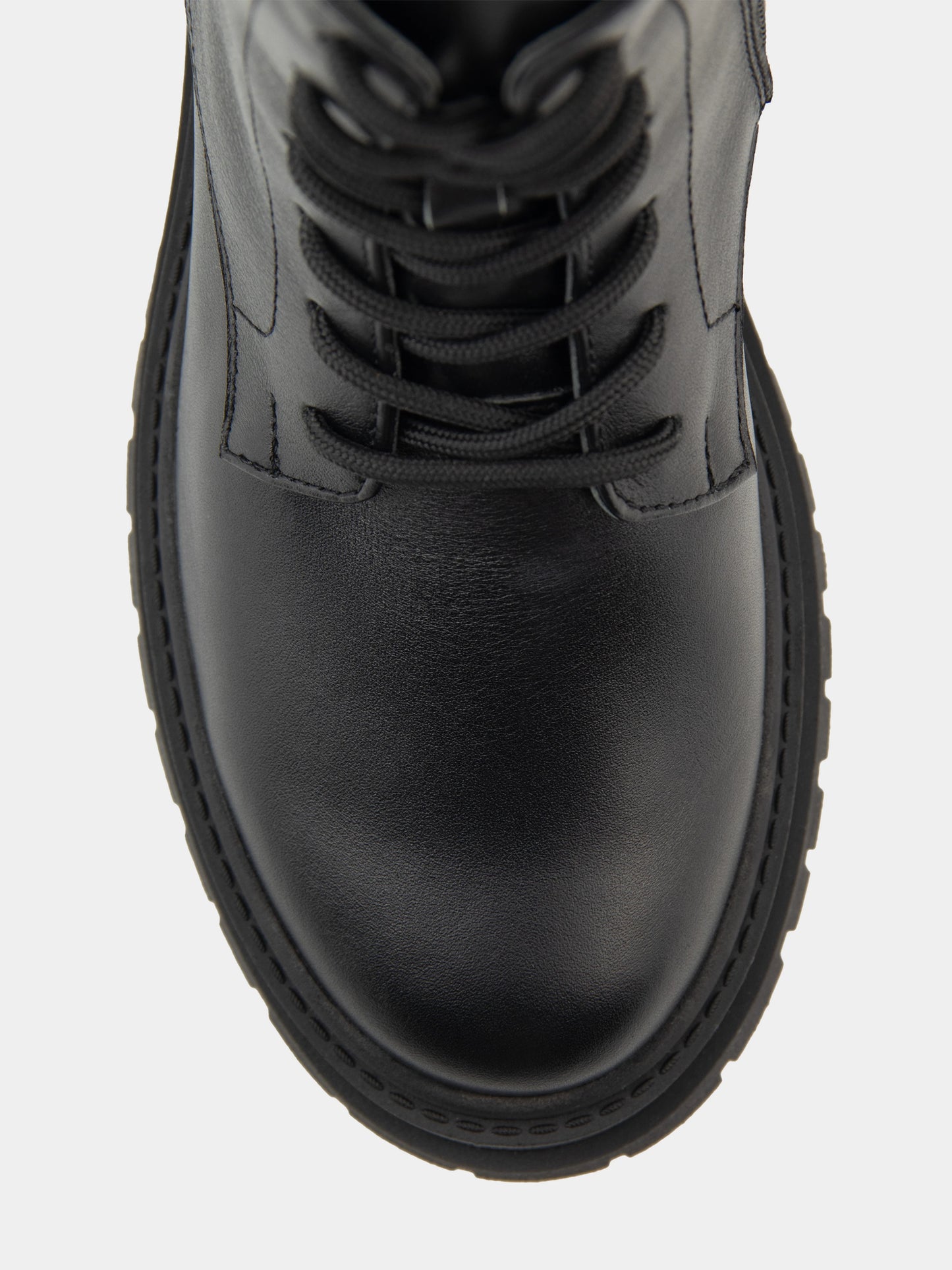 KIRA черевики чорні шкіряні на байці