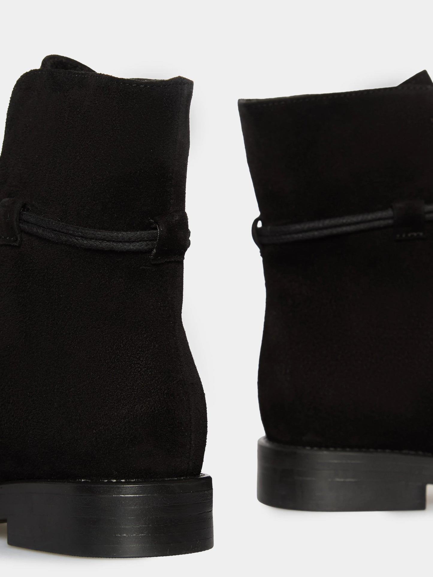 ROMA черевики на шнурівці чорні замшеві на байці