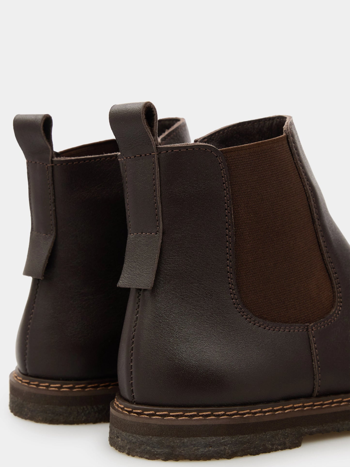 SEMPE черевики челсі анатомічної форми коричневі шкіряні на байці