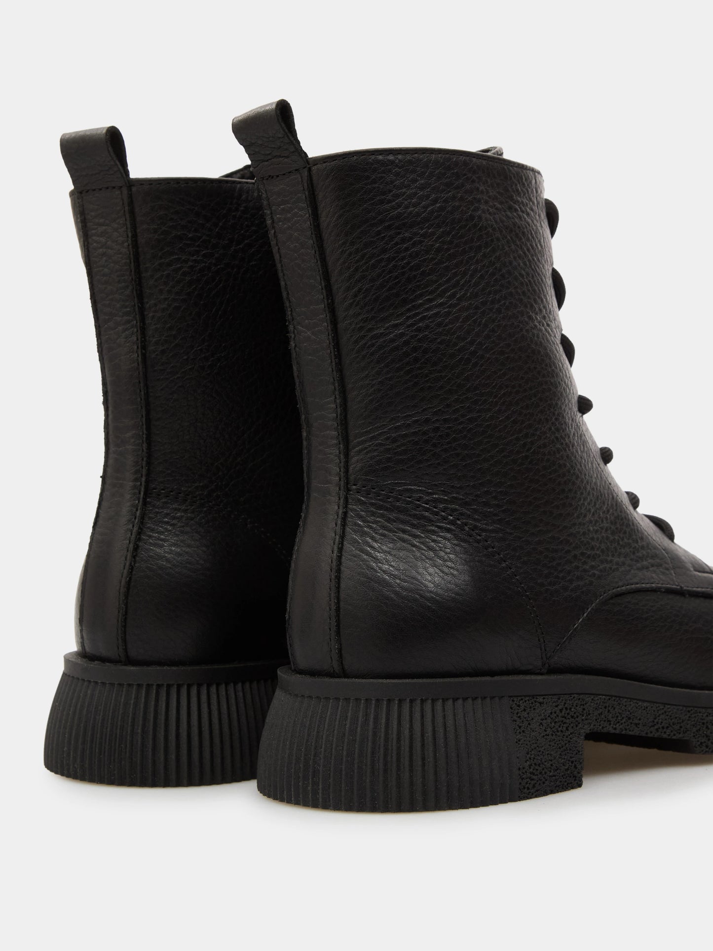 KIRA черевики чорні шкіряні на байці