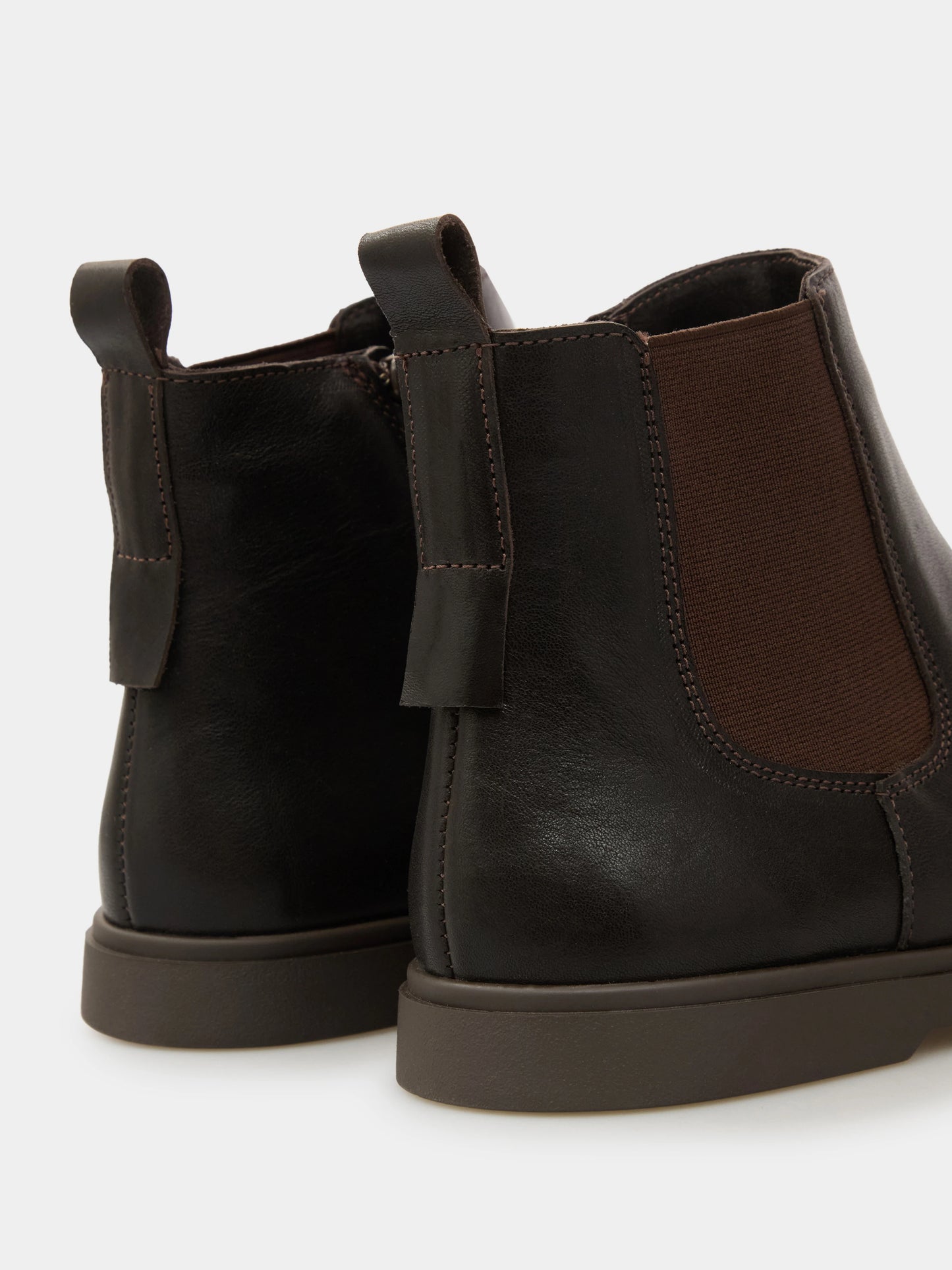 SEMPE черевики челсі анатомічної форми коричневі шкіряні на байці