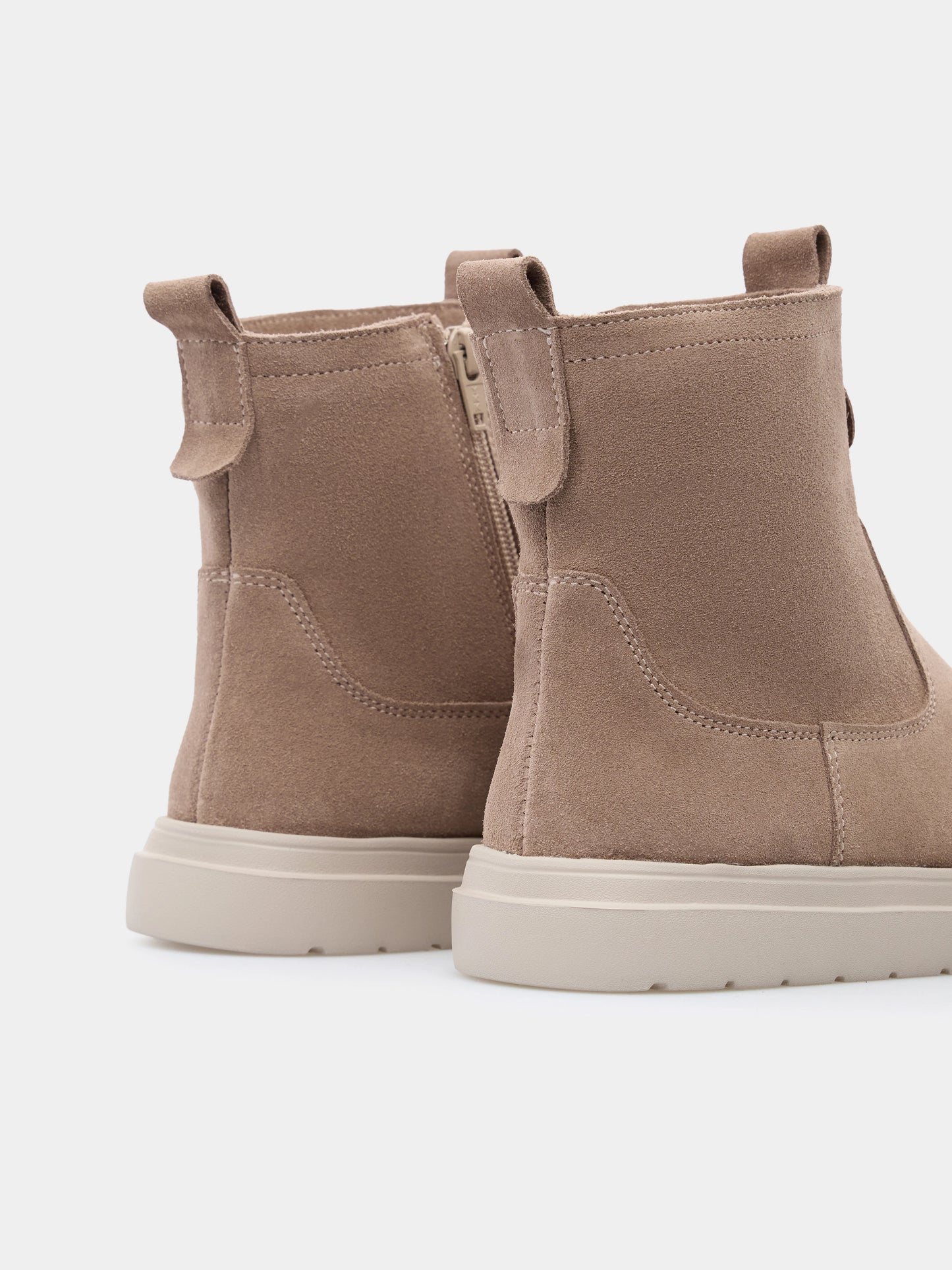 MERAN черевики анатомічної форми бежеві замшеві на вовні