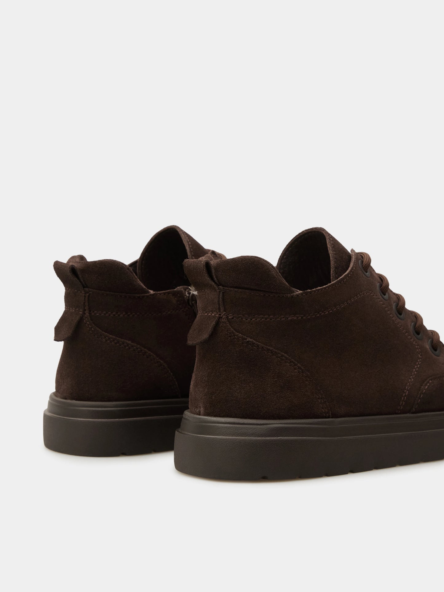 REY напівчеревики анатомічної форми шоколадні замшеві на вовні