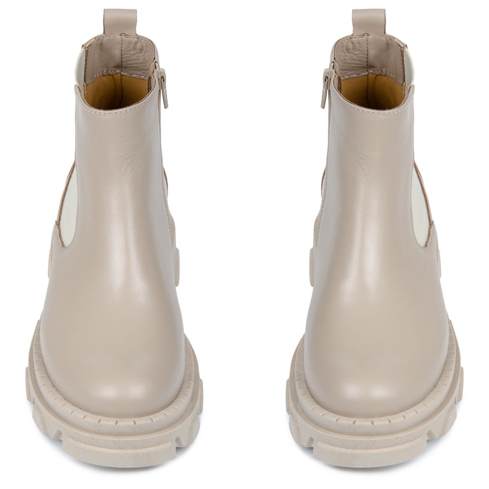 Ботинки бежевые кожаные на кожаной подкладке 4166-9, 40, 25.5 см