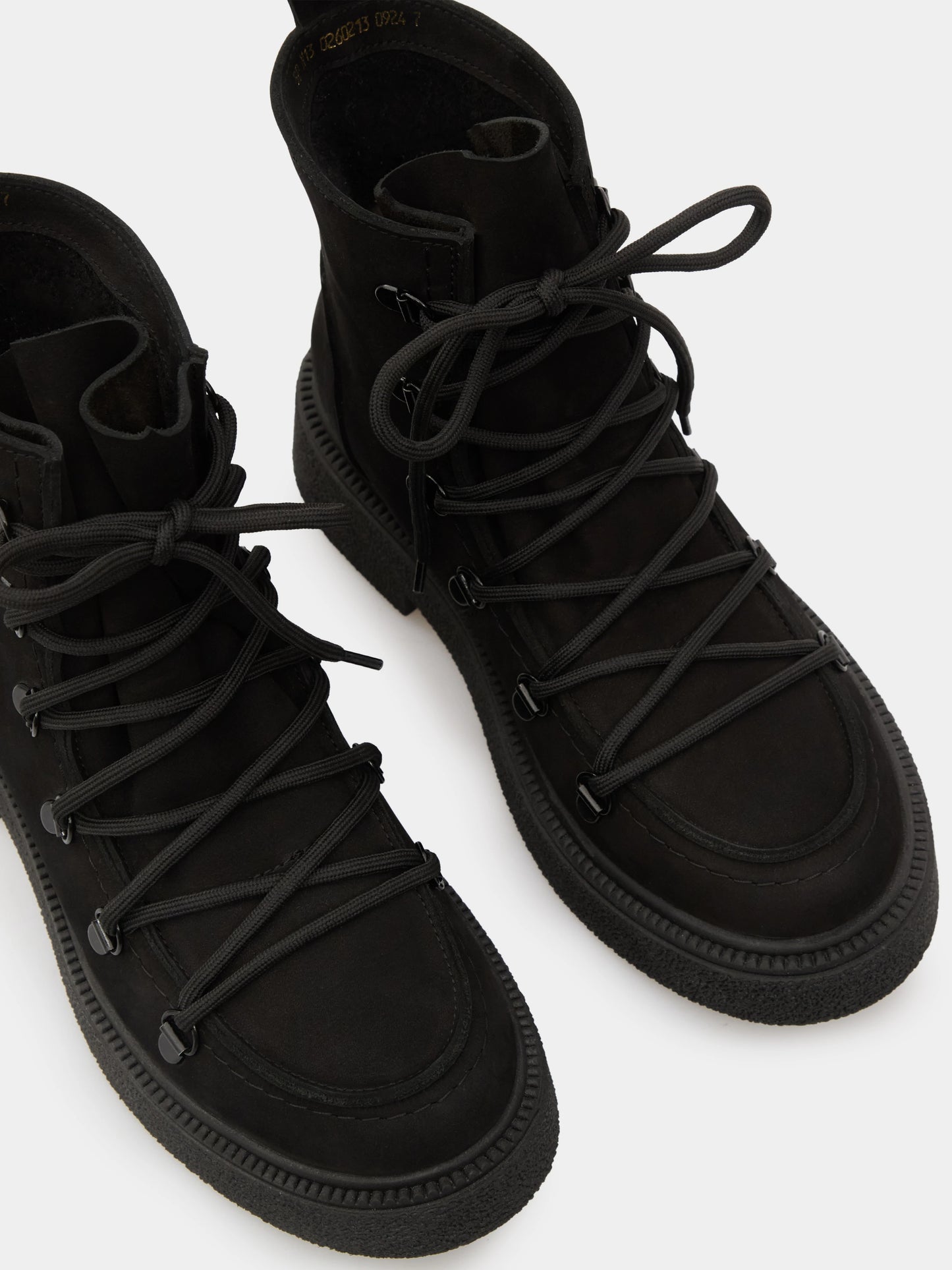 ADELE черевики чорні нубукові на байці