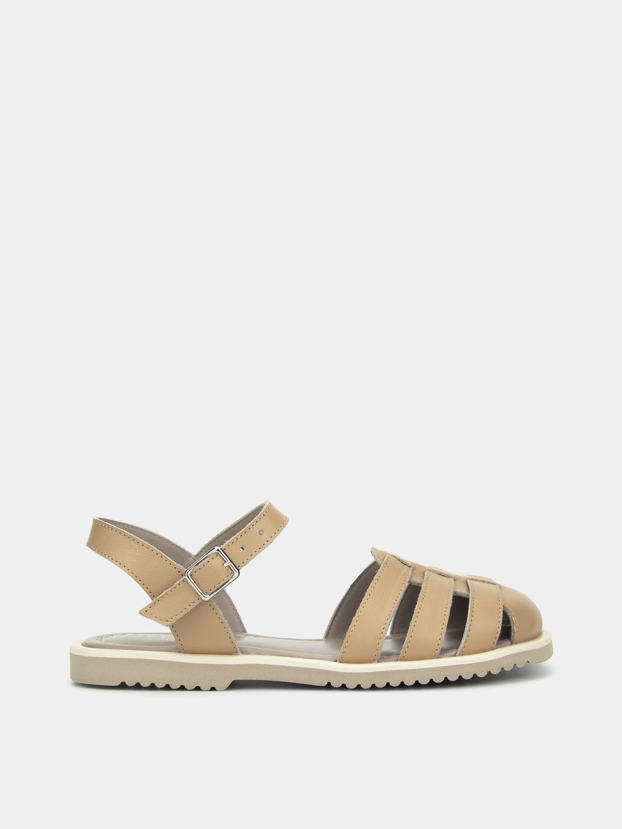 LILY сандалі анатомічної форми бежеві шкіряні