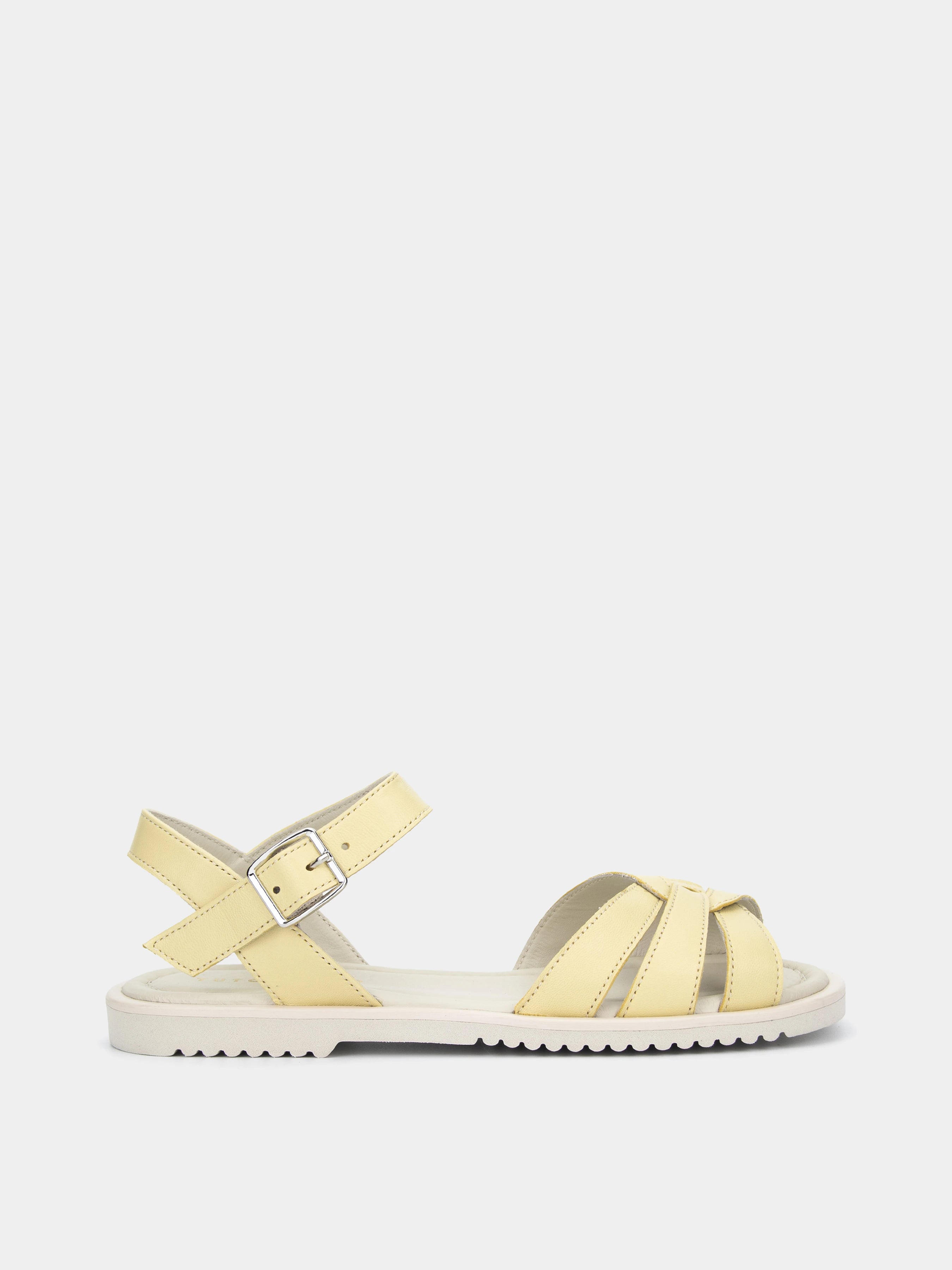 ELLE сандалі анатомічної форми жовті шкіряні