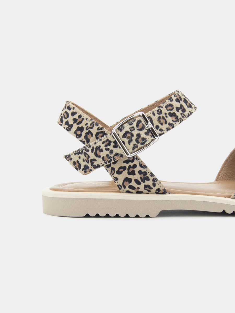 ELLE сандалі анатомічної форми леопардові замшеві