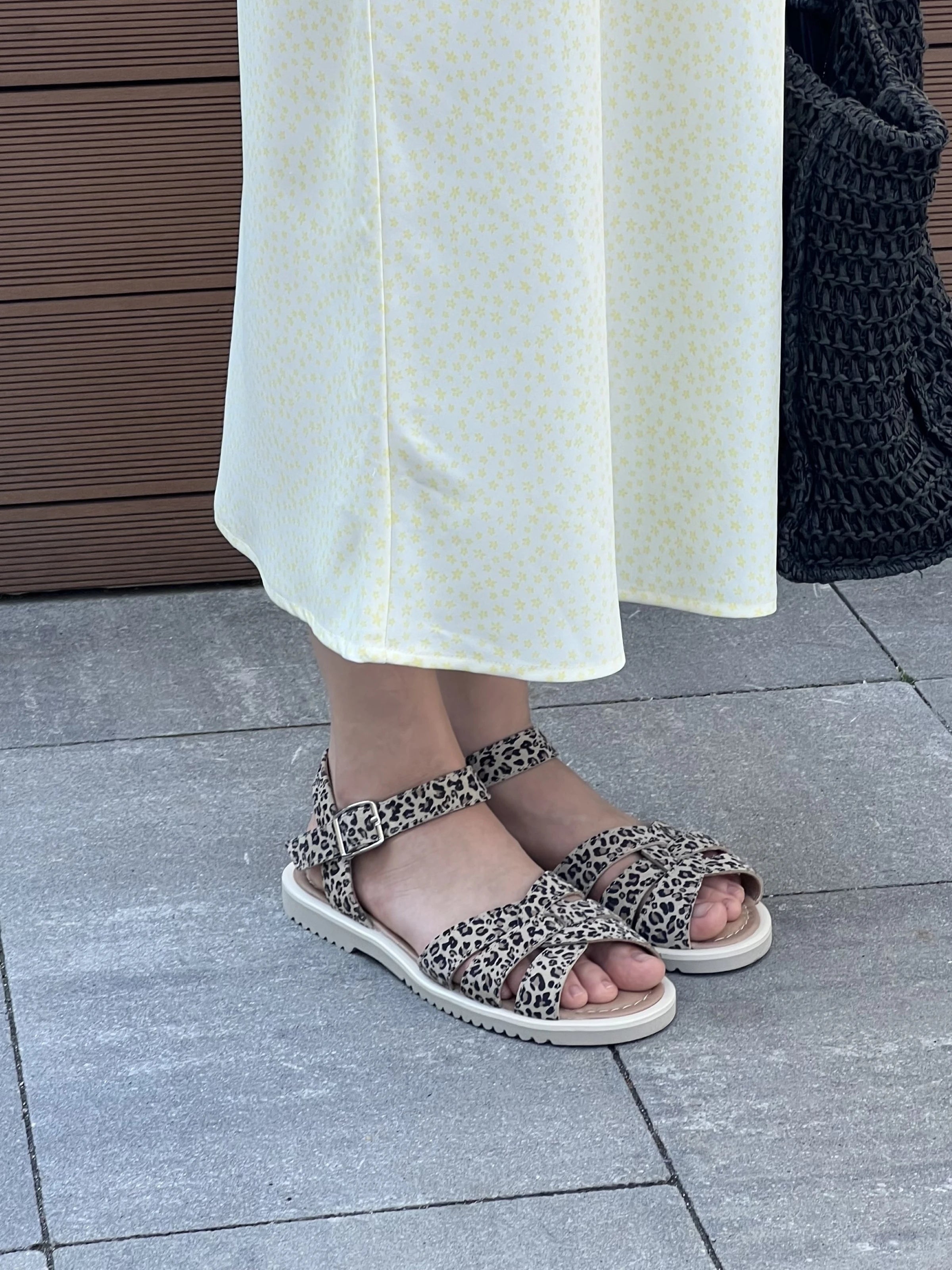 ELLE сандалі анатомічної форми леопардові замшеві