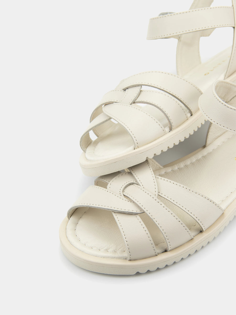 ELLE сандалі анатомічної форми світло-бежеві шкіряні