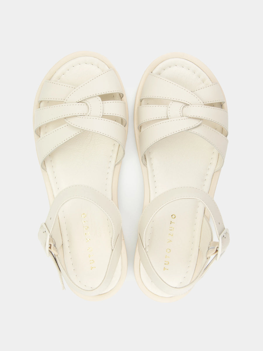 ELLE сандалі анатомічної форми світло-бежеві шкіряні