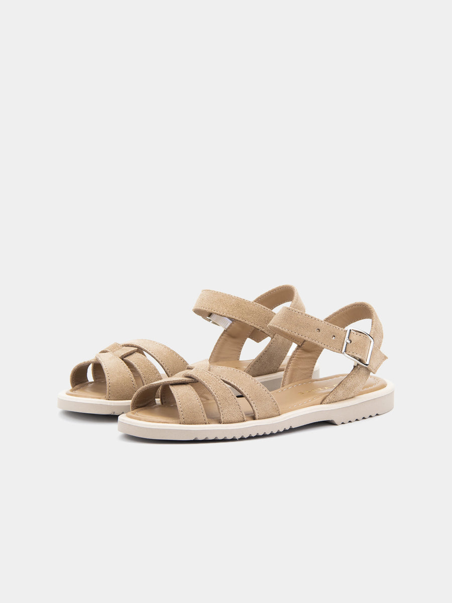 ELLE сандалі анатомічної форми бежеві замшеві