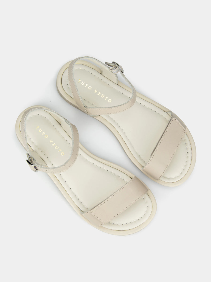 GRETA сандалі анатомічної форми світло-бежеві шкіряні