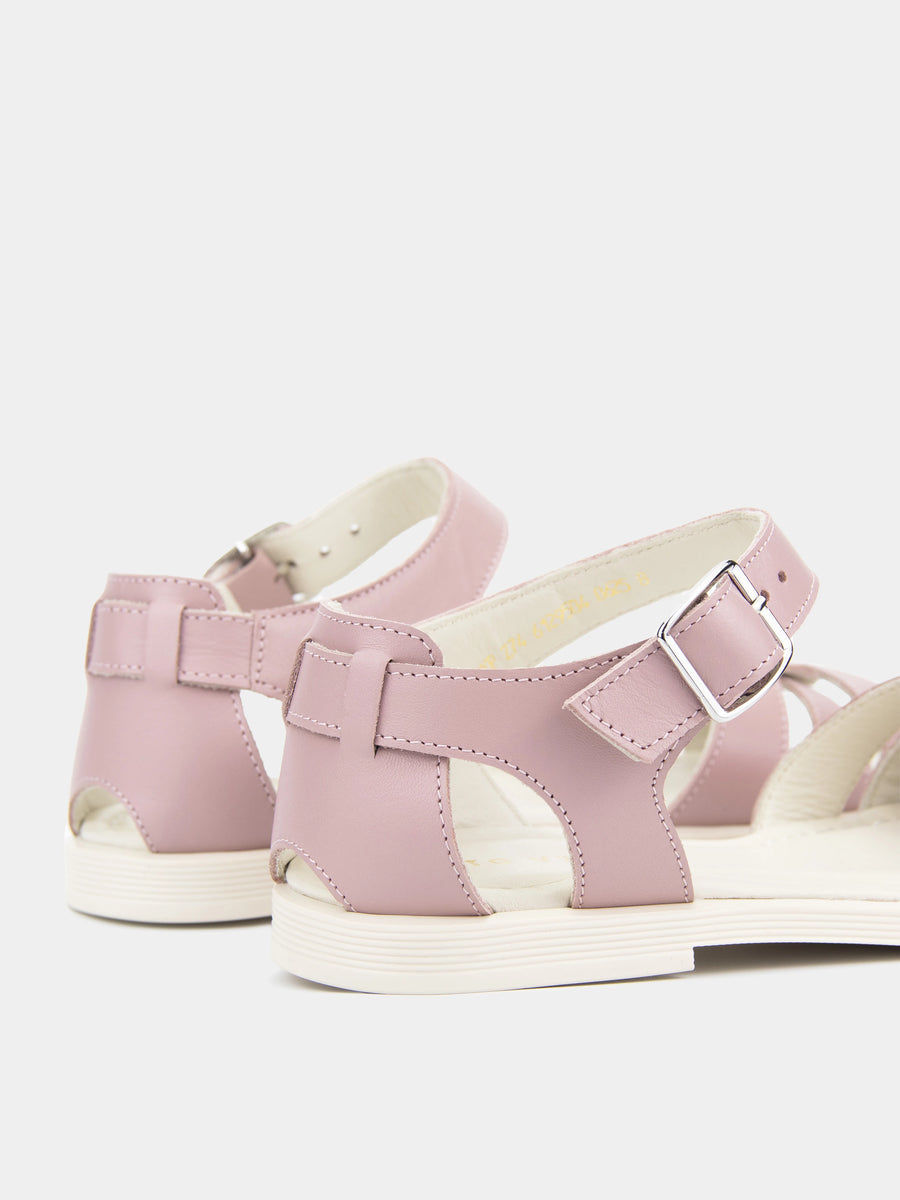 ELLE сандалі анатомічної форми рожеві шкіряні