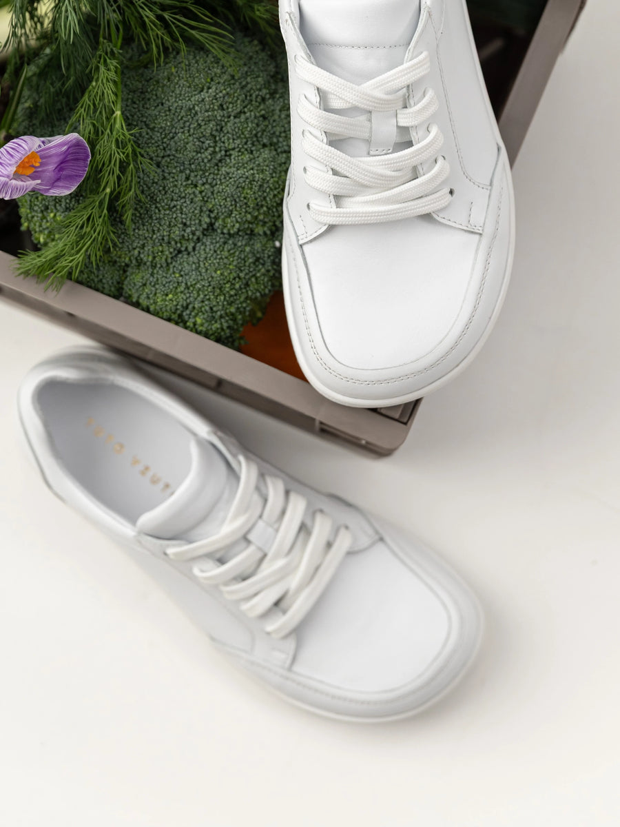 URBAN білі шкіряні кеди анатомічної форми