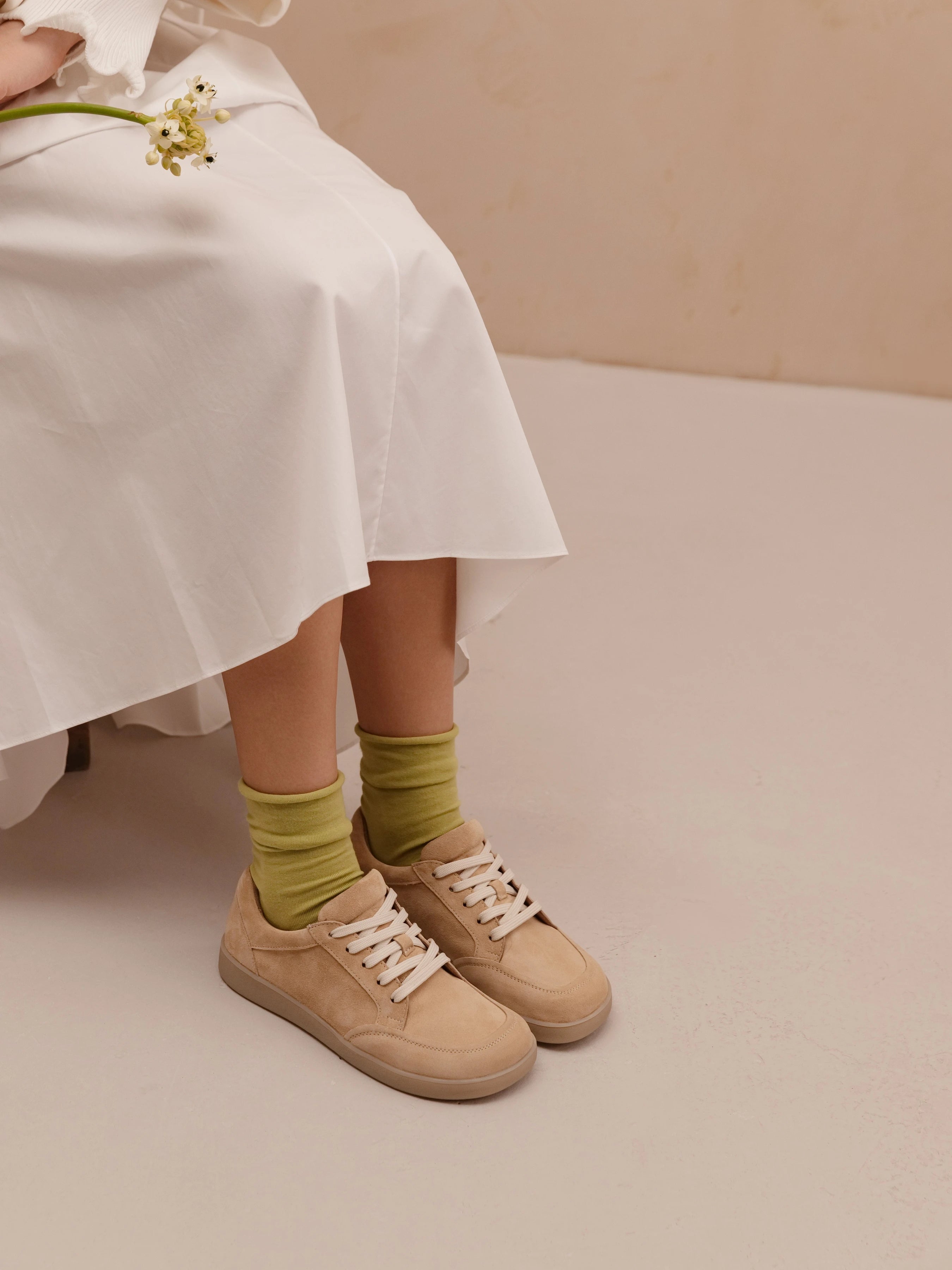 URBAN кеди анатомічної форми бежеві замшеві