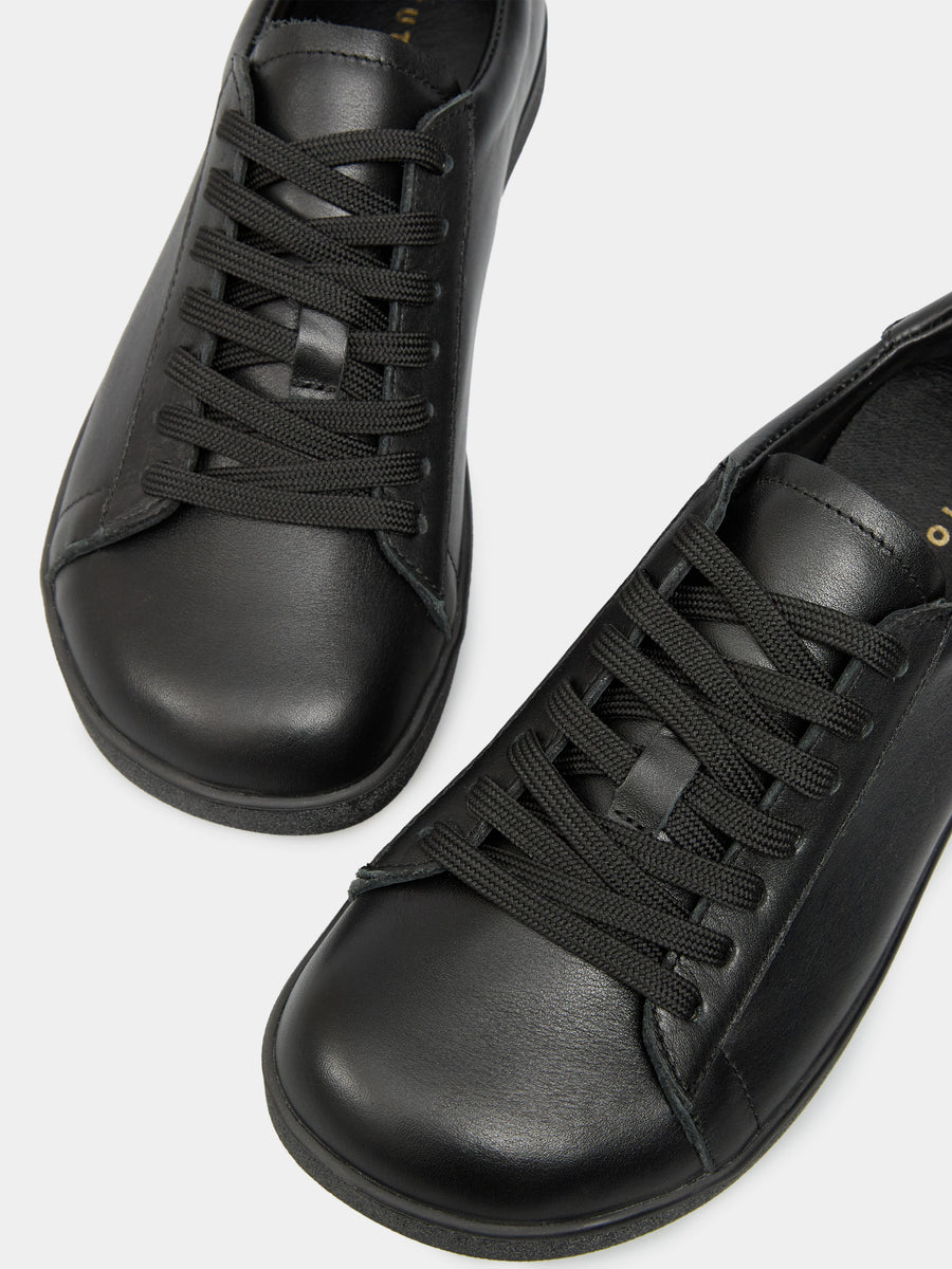 DAKOTA кеди анатомічної форми чорні шкіряні