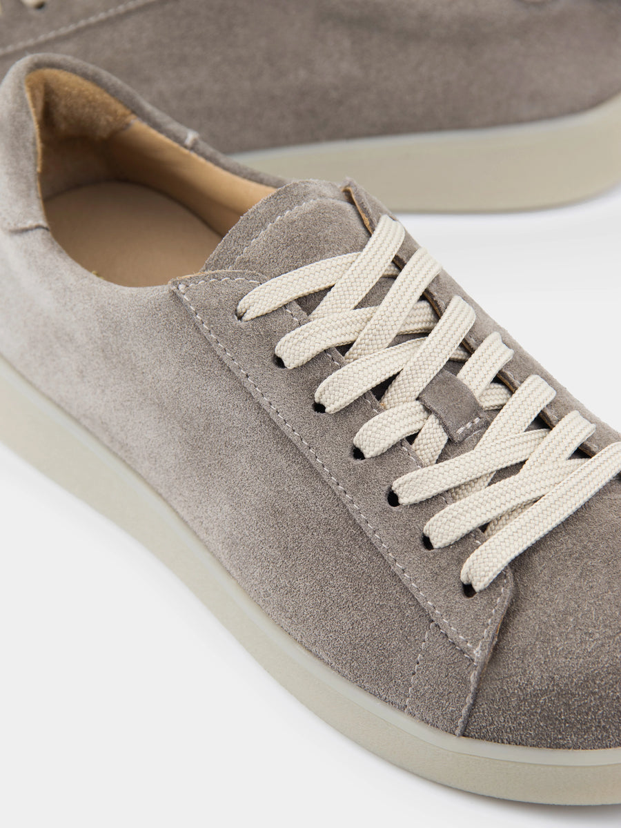 DAKOTA сіро-бежеві замшеві кеди анатомічної форми