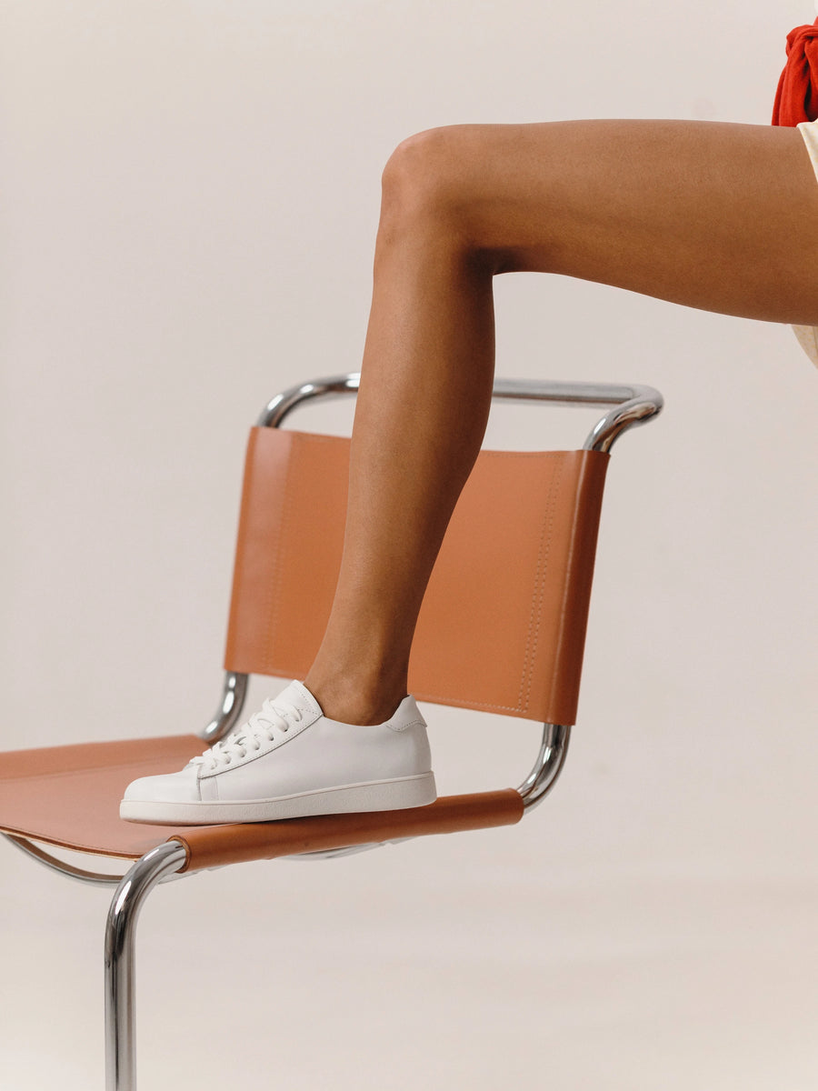 DAKOTA кеди анатомічної форми білі шкіряні