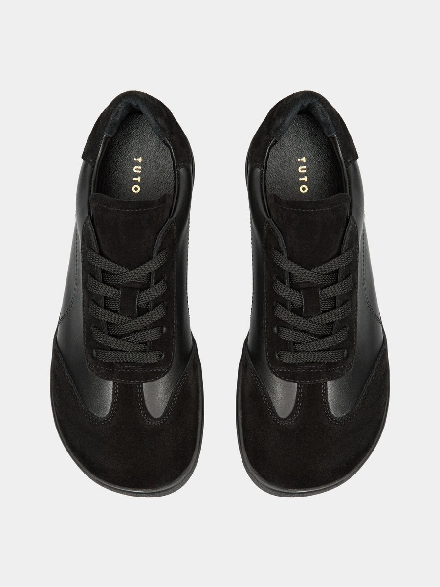 NOLA кеди анатомічної форми чорні шкіряні та замшеві