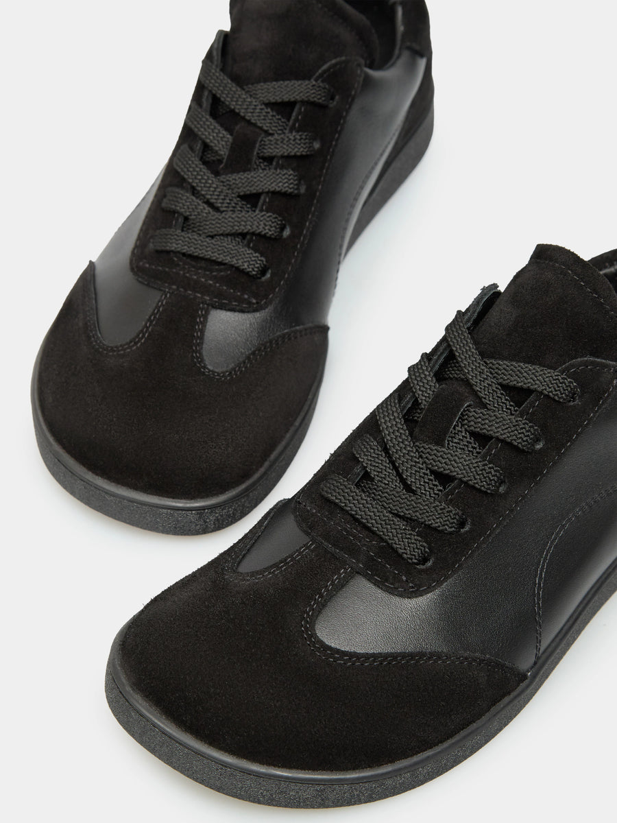 NOLA кеди анатомічної форми чорні шкіряні та замшеві