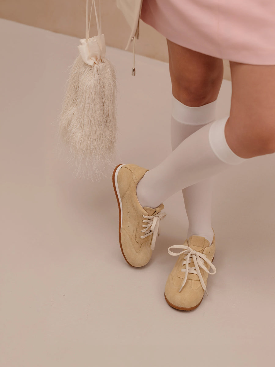 SUNNY кросівки без підкладки жовті замшеві