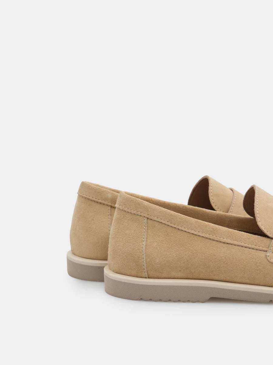 MYLES лофери анатомічної форми бежеві замшеві