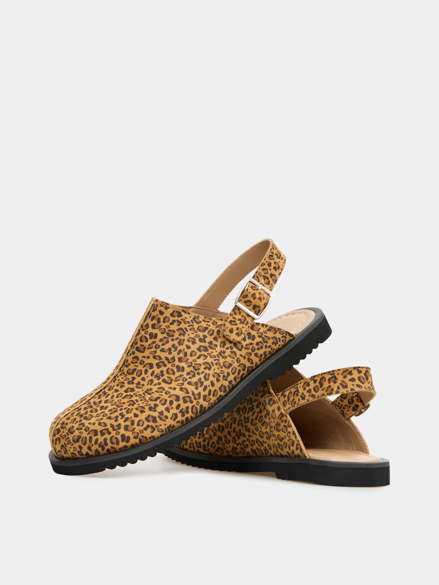 ALPINA мюлі анатомічної форми леопардові замшеві