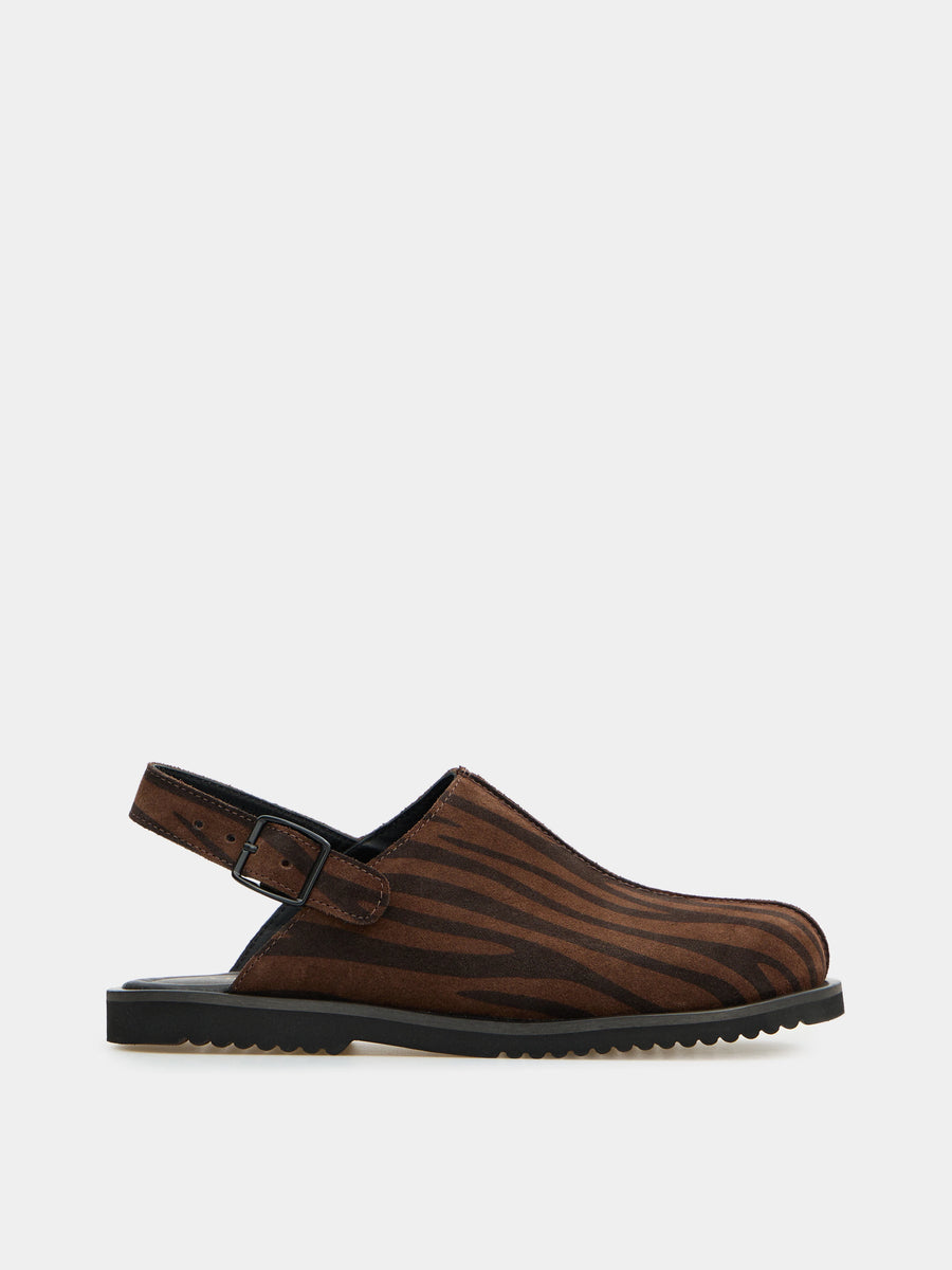 ALPINA мюлі анатомічної форми коричневі замшеві