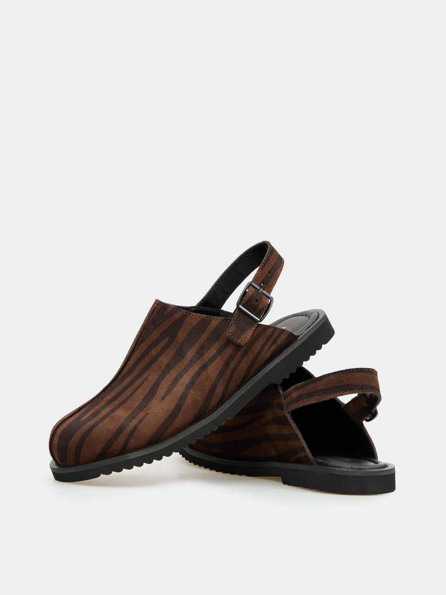 ALPINA мюлі анатомічної форми коричневі замшеві