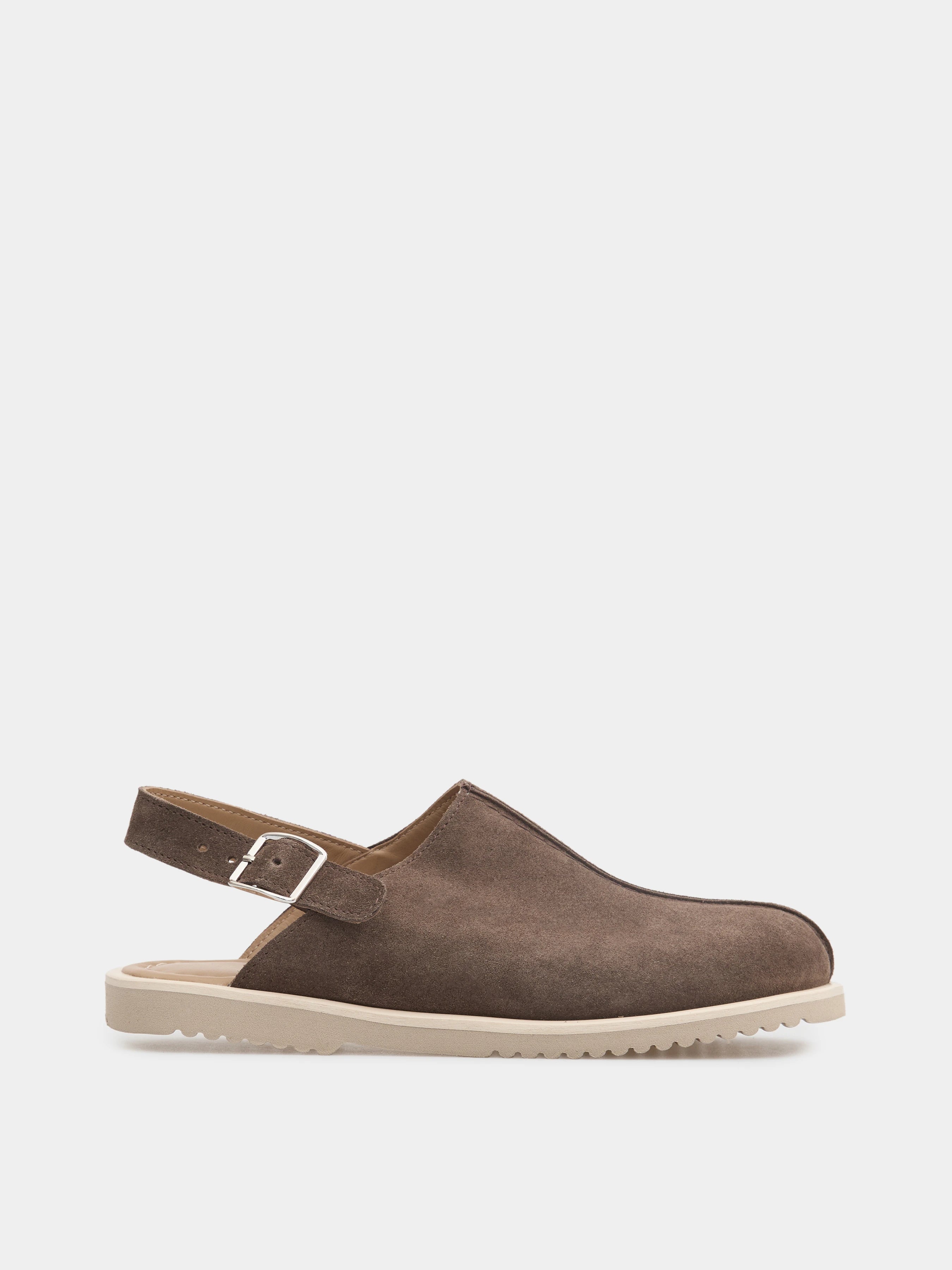 ALPINA мюлі анатомічної форми сірі замшеві