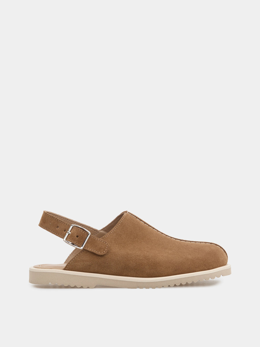 ALPINA мюлі анатомічної форми бежеві замшеві