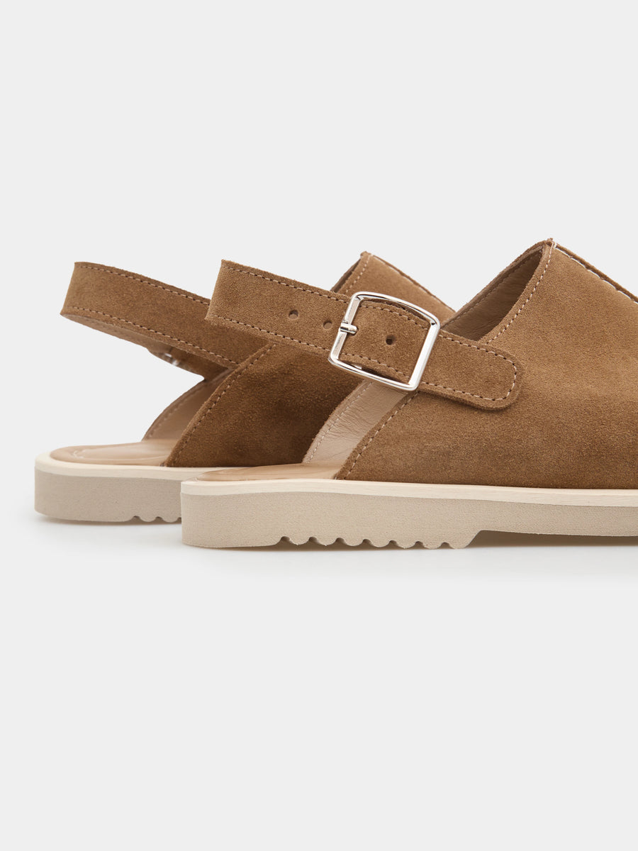 ALPINA мюлі анатомічної форми бежеві замшеві