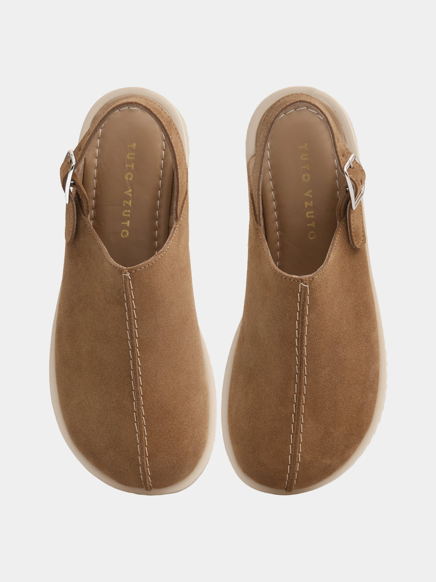 ALPINA мюлі анатомічної форми бежеві замшеві