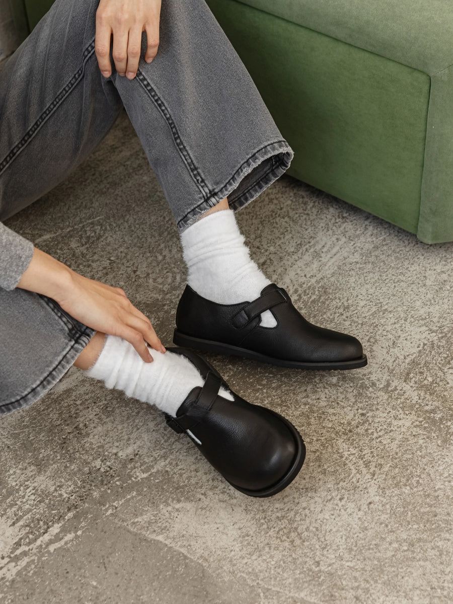 WHITNEY туфлі чорні шкіряні анатомічні