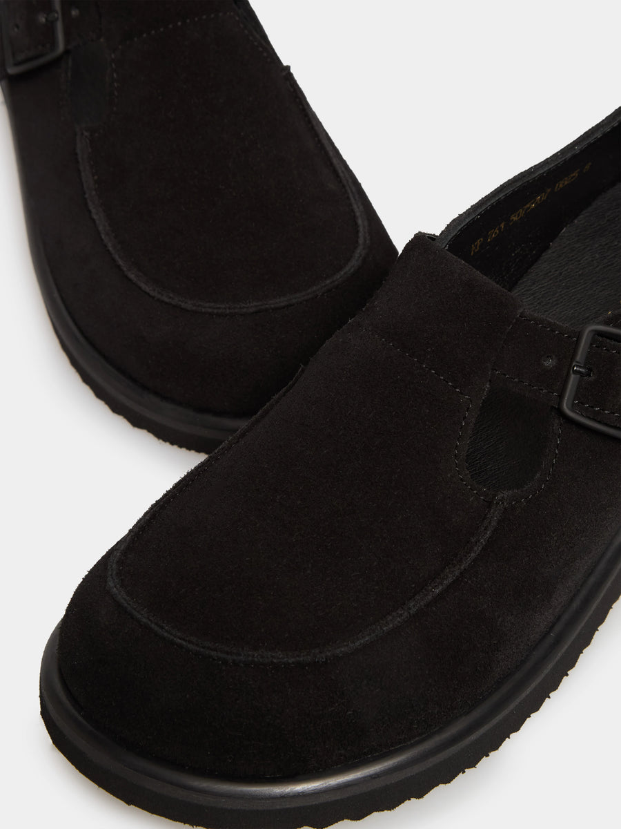 NICO туфлі анатомічної форми чорні замшеві