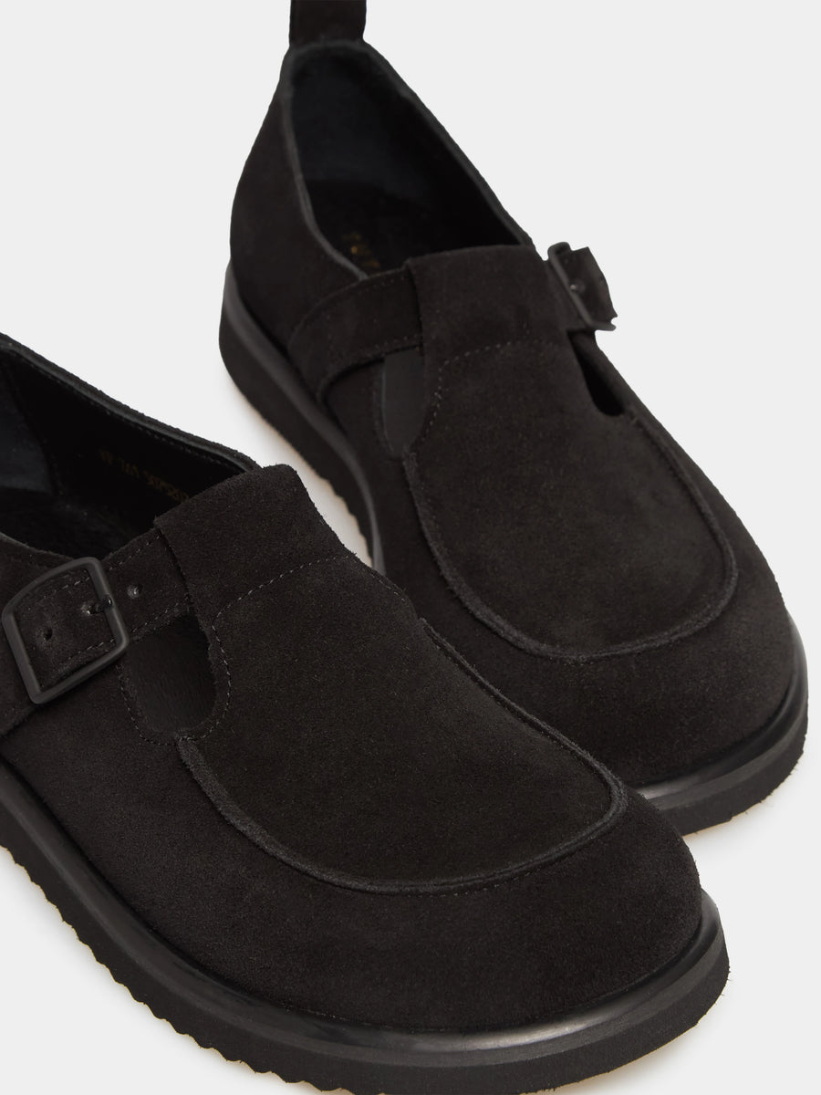 NICO туфлі анатомічної форми чорні замшеві