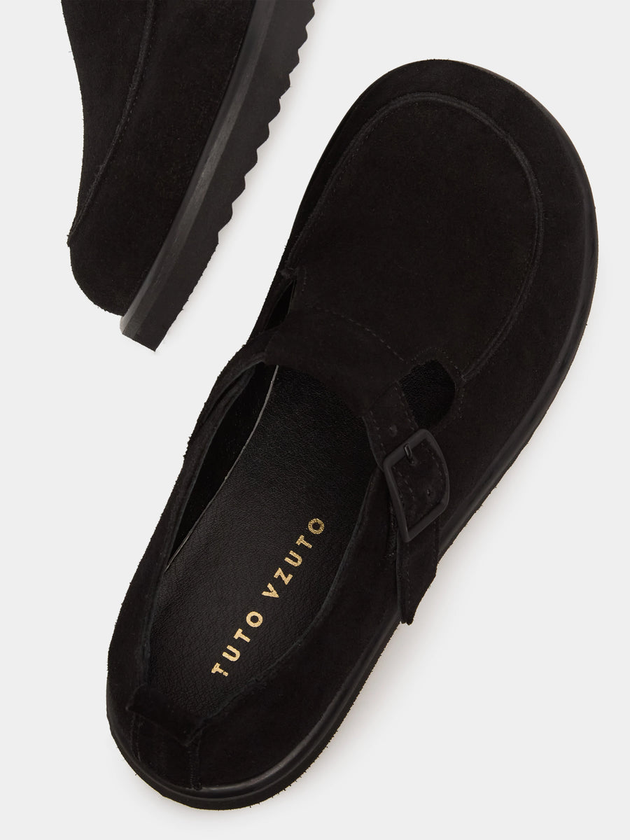 NICO туфлі анатомічної форми чорні замшеві