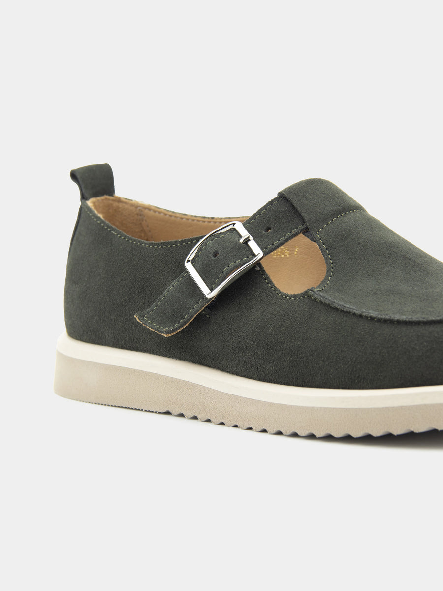 NICO туфлі анатомічної форми сіро-зелені замшеві