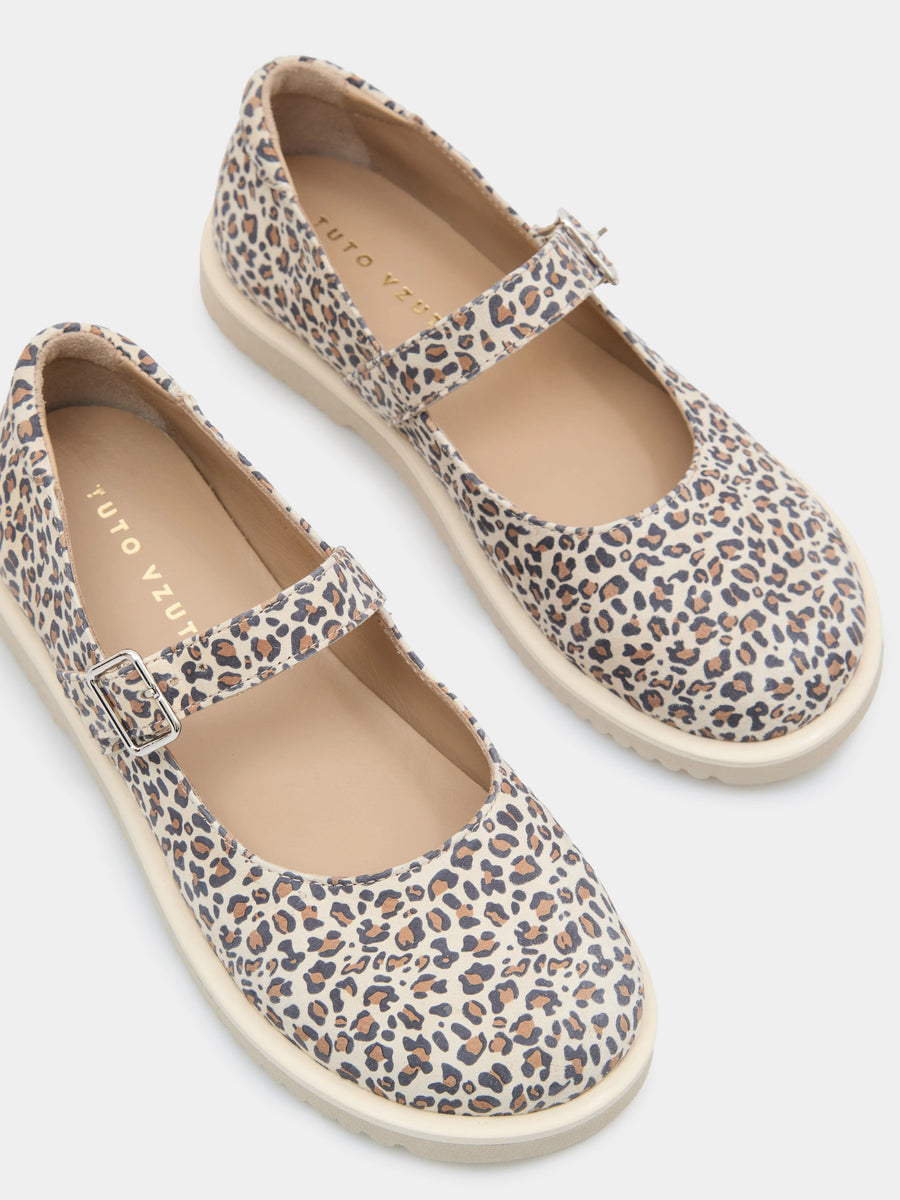 EMBER балетки анатомічної форми леопардові замшеві