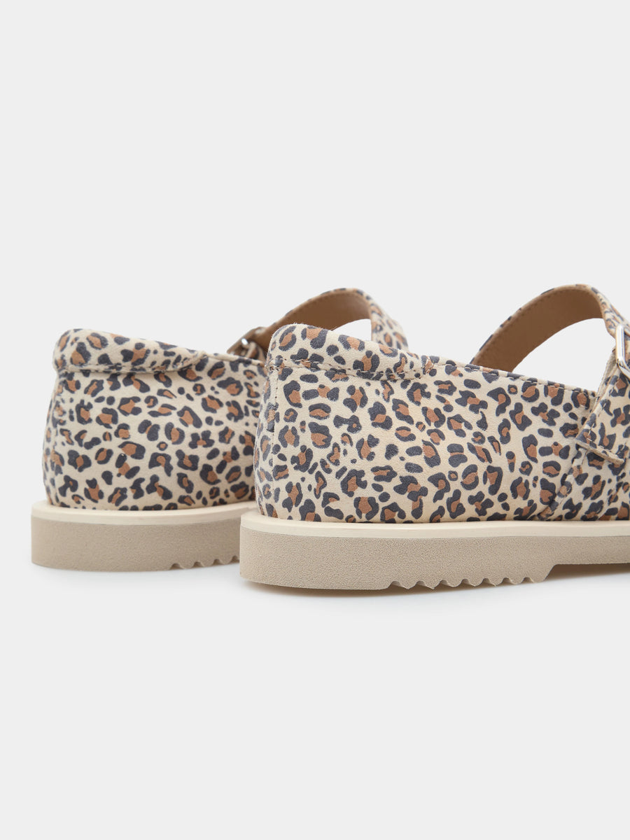 EMBER балетки анатомічної форми леопардові замшеві