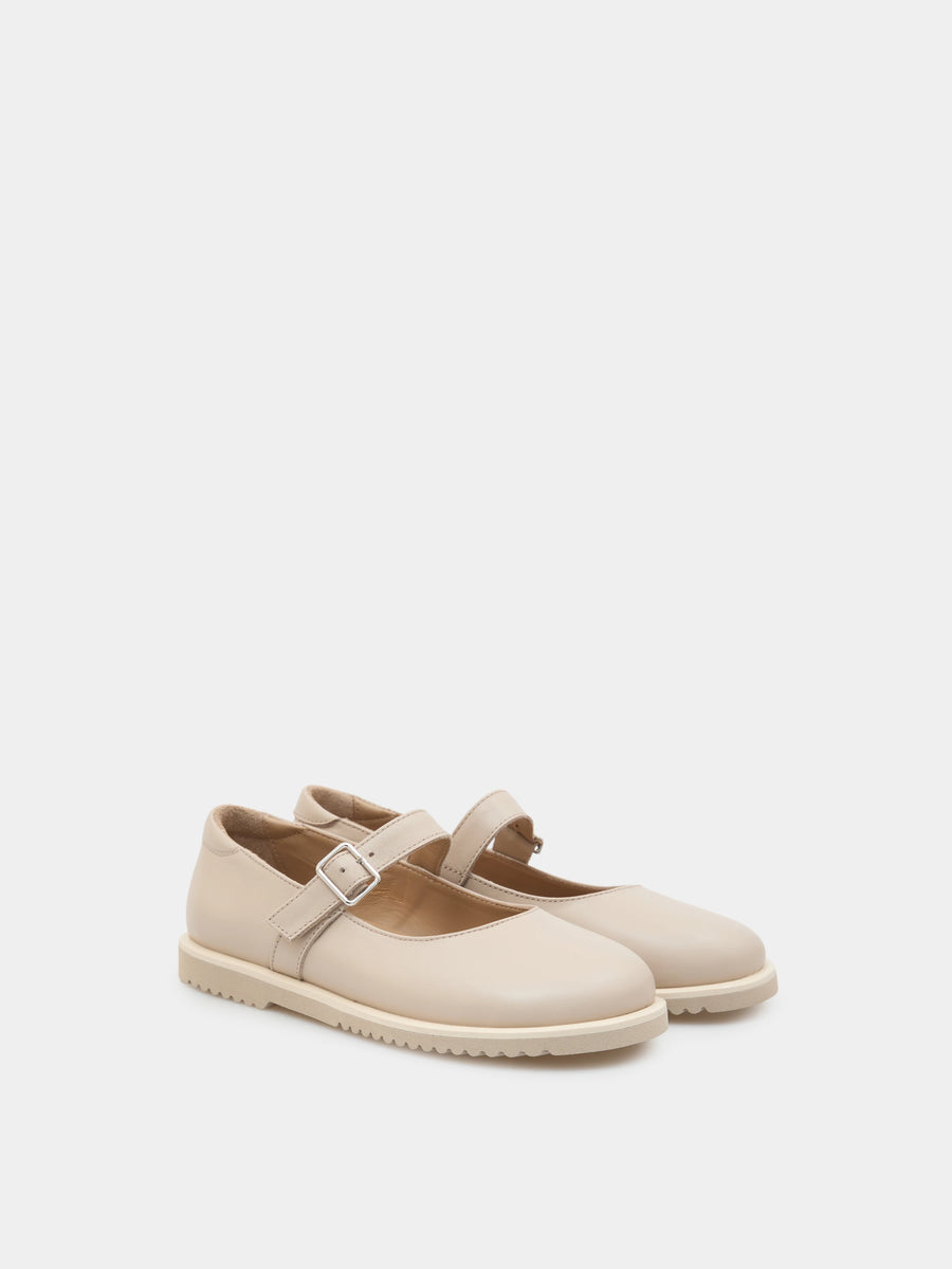 EMBER балетки анатомічної форми бежеві шкіряні