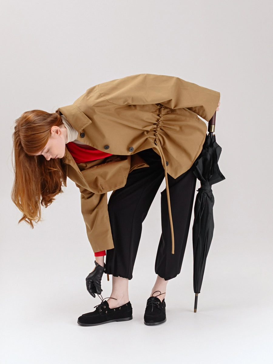 RUFI туфлі топсайдери анатомічної форми чорні замшеві