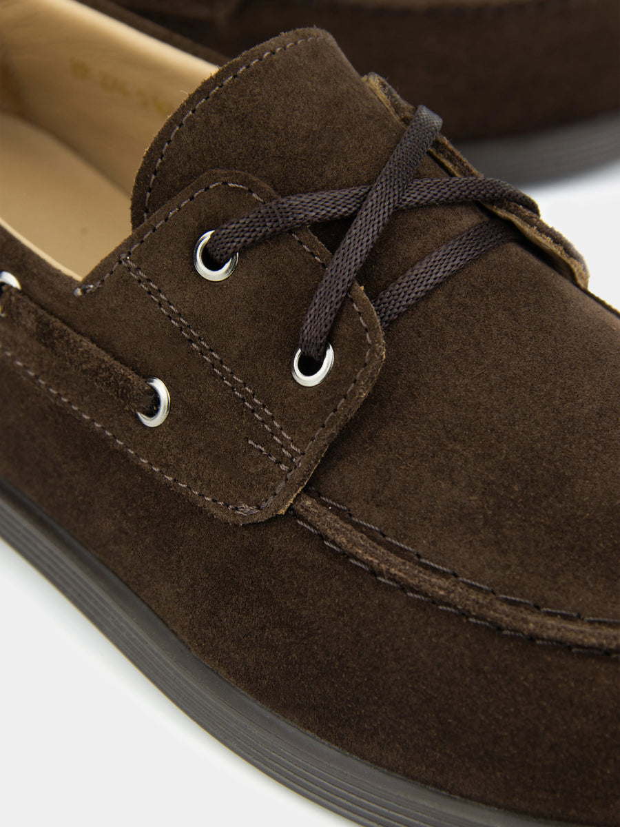 RUFI топсайдери шоколадні замшеві