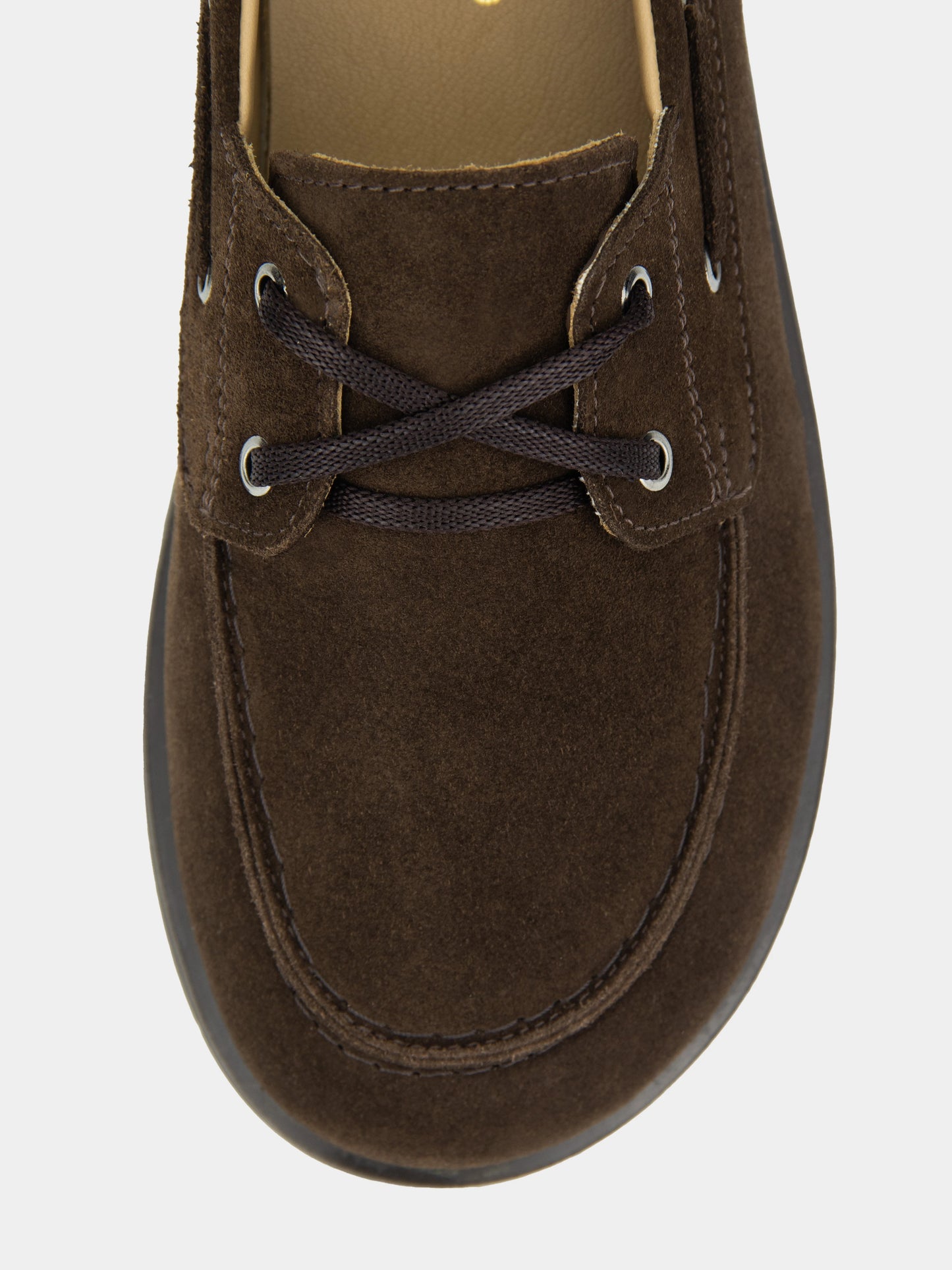 RUFI топсайдери шоколадні замшеві