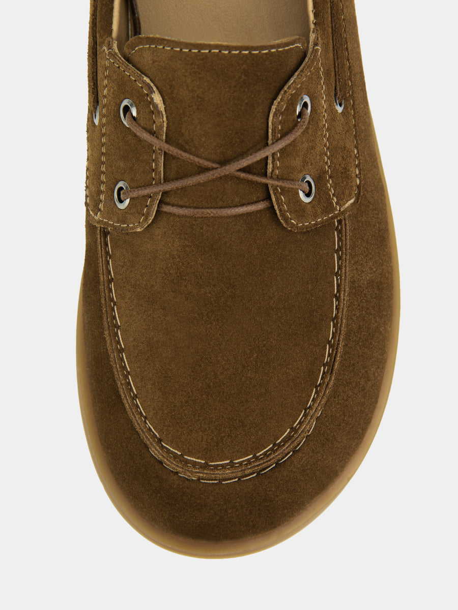 RUFI топсайдери коричневі замшеві